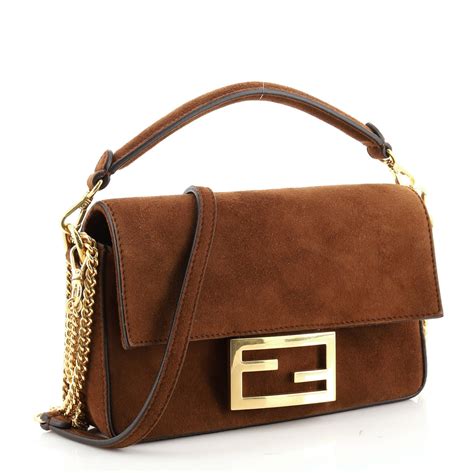 pochette fendi uomo usata|fendi suede baguette bag.